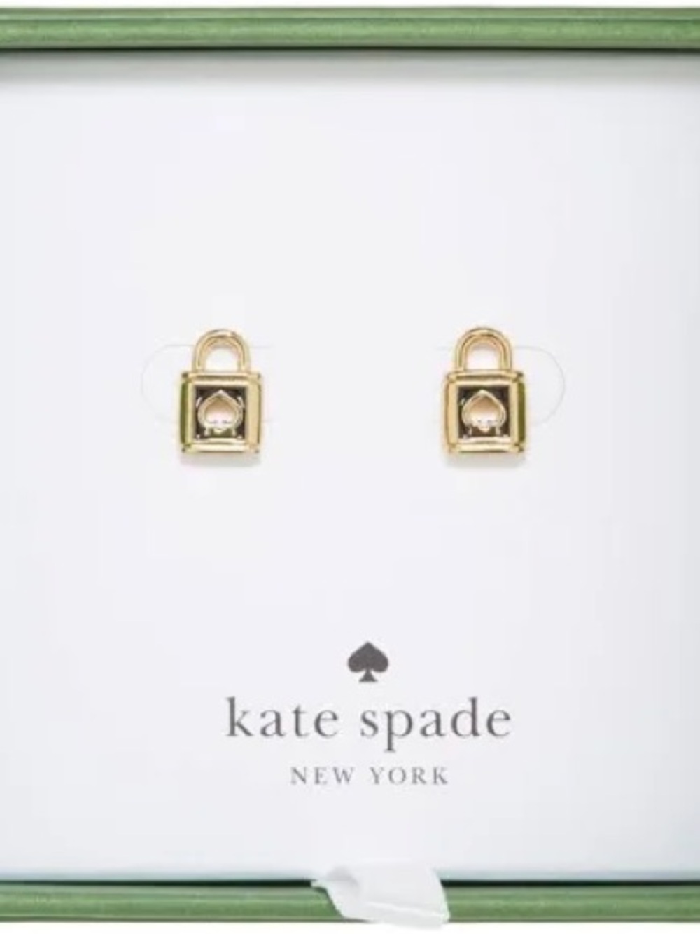 Kate Spade ♠️ New York Two-Tone Phoebe Turnlock Studs Gold & Silver NWT in Box!